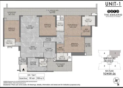4 BHK Floor Plan